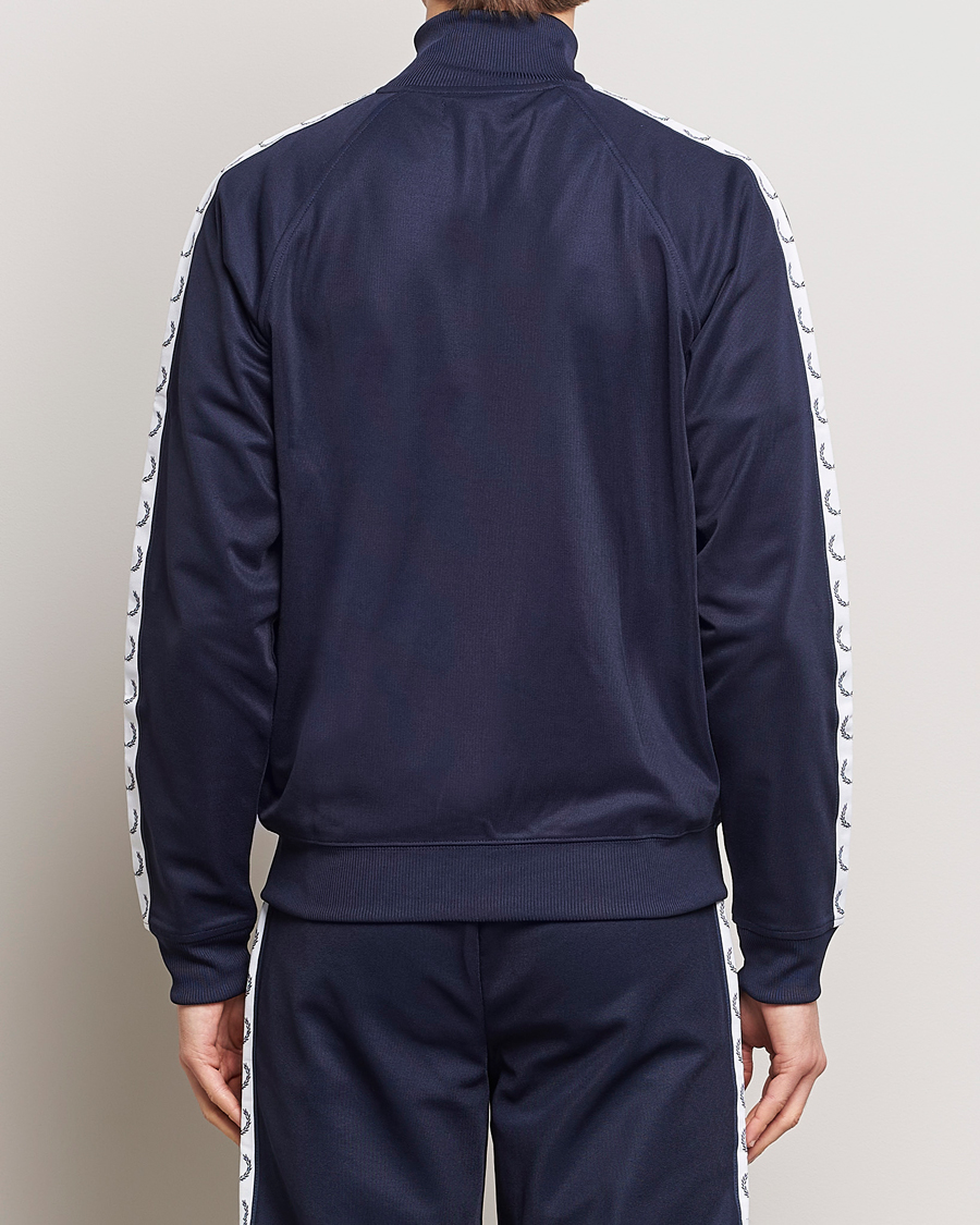 Uomini | Maglieria | Fred Perry | Taped Track Jacket Carbon blue