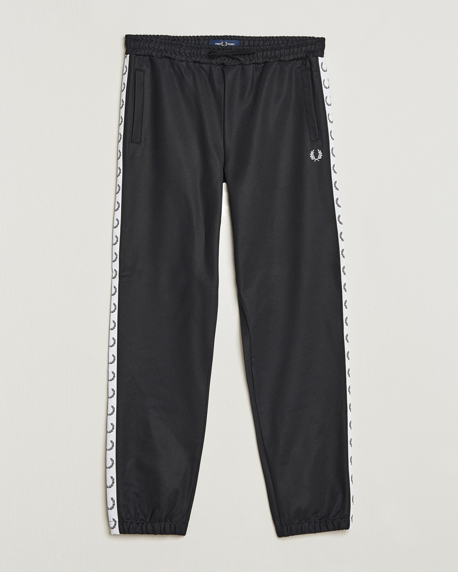 Uomini | Pantaloni | Fred Perry | Taped Track Pants Black