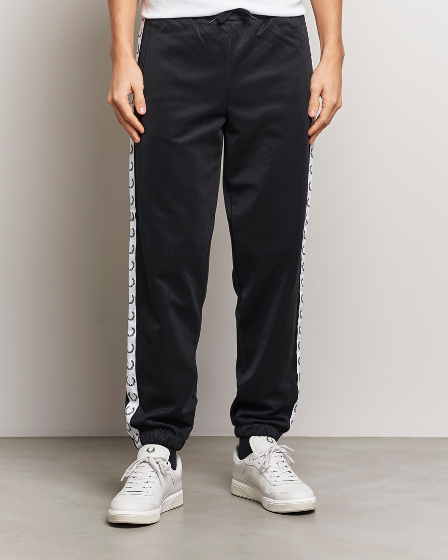 Uomini | Pantaloni | Fred Perry | Taped Track Pants Black