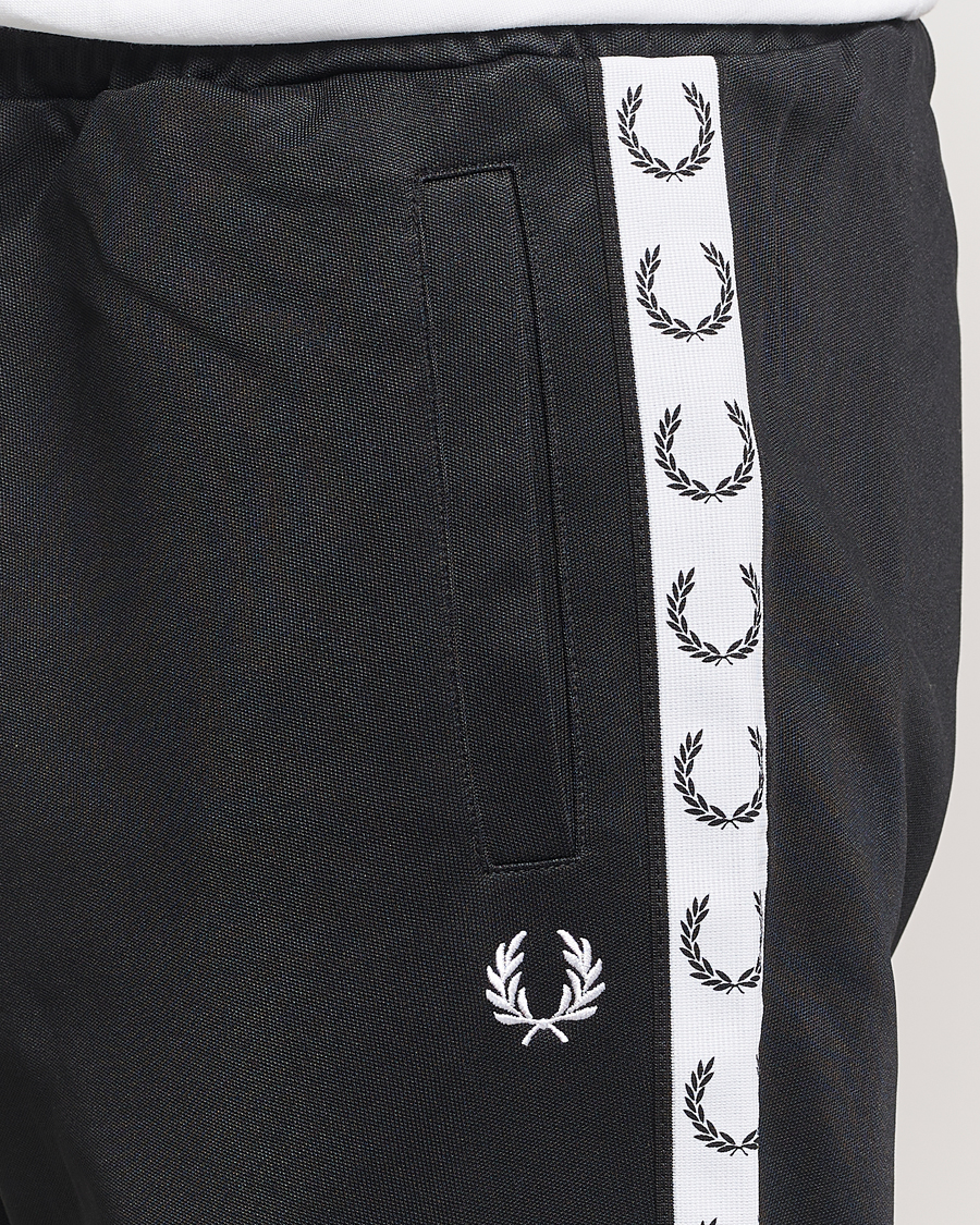 Uomini | Pantaloni | Fred Perry | Taped Track Pants Black