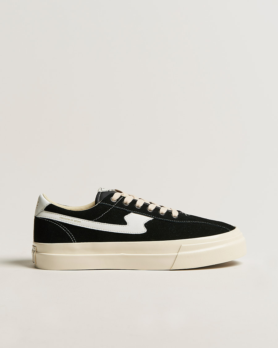 Uomini | Stepney Workers Club Dellow S-Strike Suede Sneaker Black/White | Stepney Workers Club | Dellow S-Strike Suede Sneaker Black/White