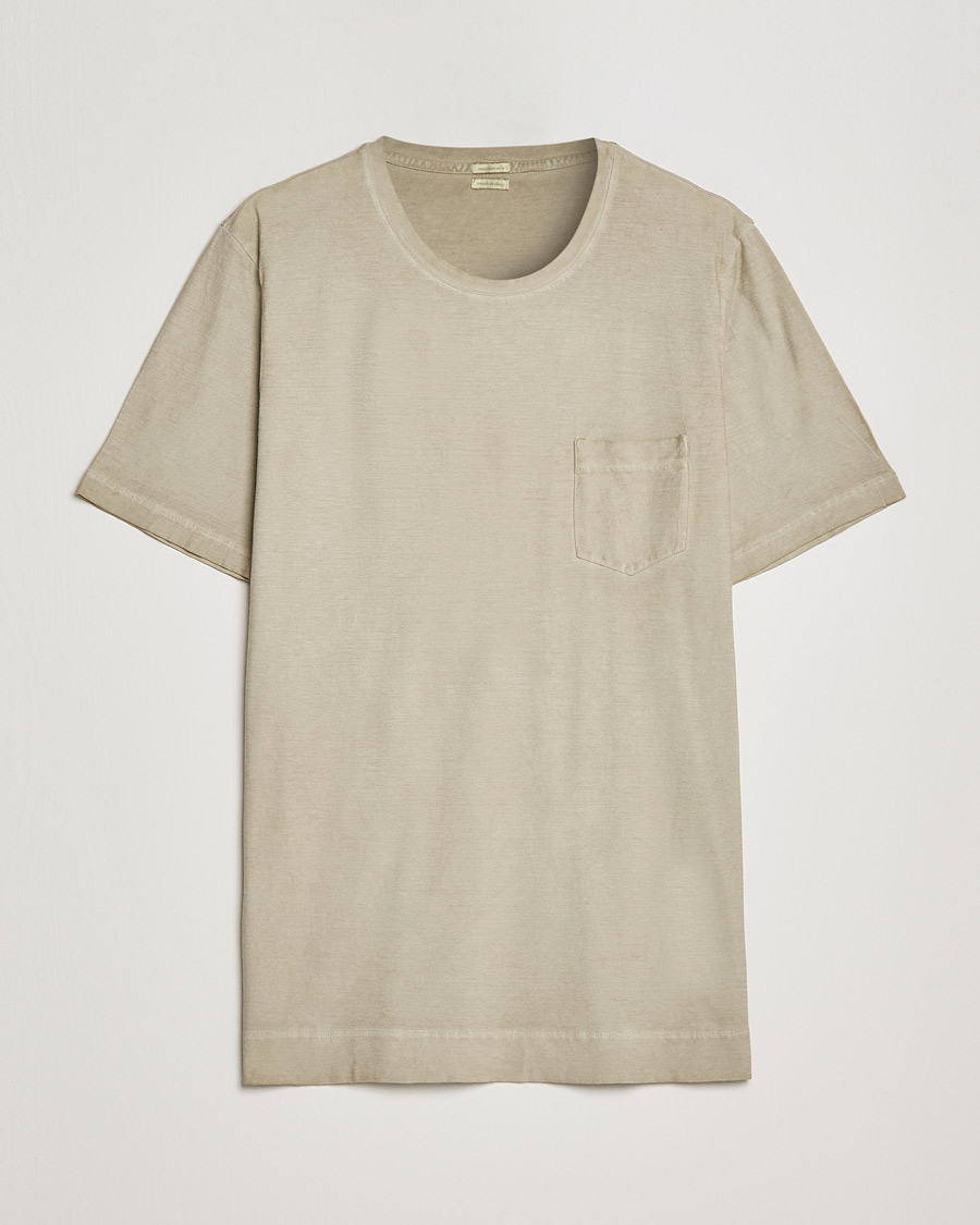 Uomini | T-shirt | Massimo Alba | Panarea Watercolor T-Shirt Chalk