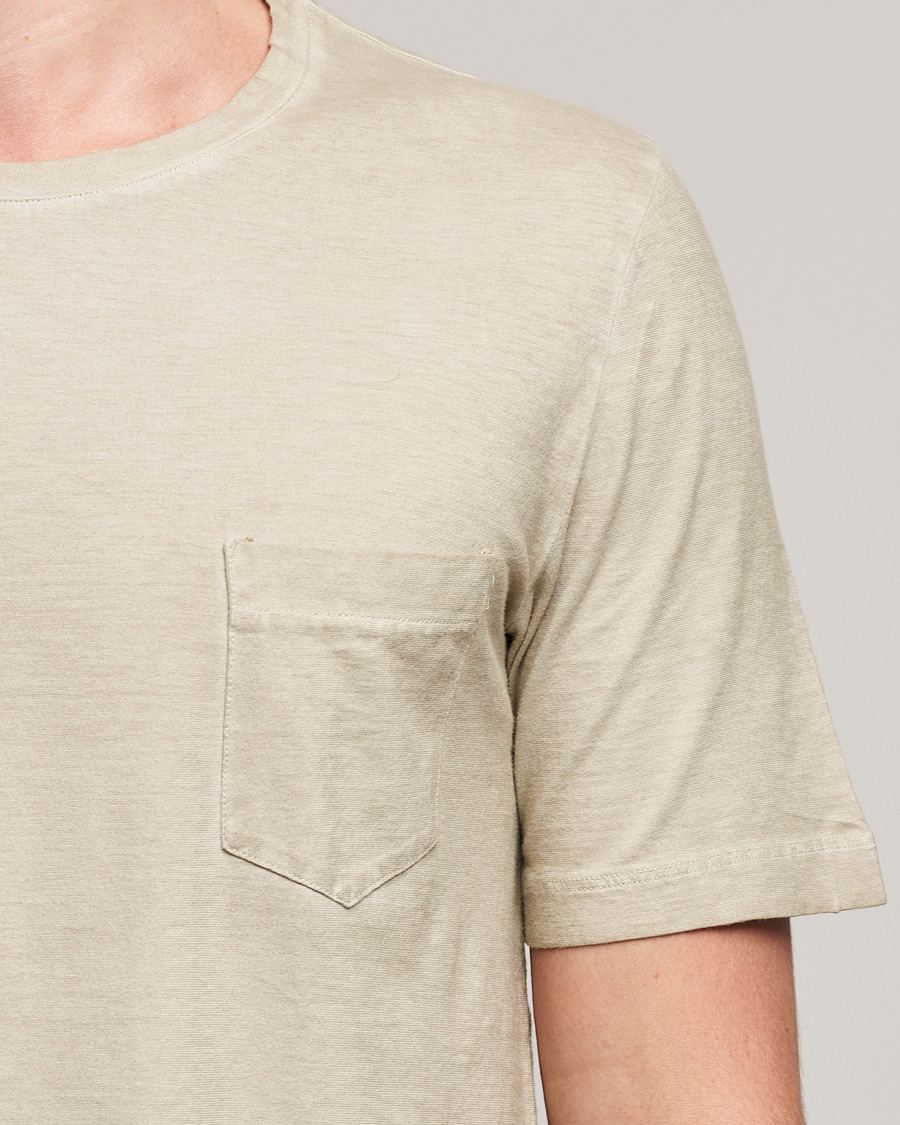 Uomini | T-shirt | Massimo Alba | Panarea Watercolor T-Shirt Chalk