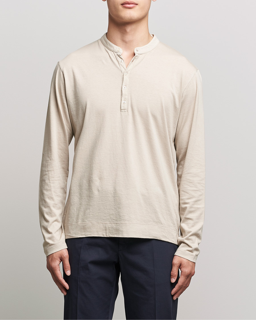 Uomini | Maglieria | Massimo Alba | Hawai Cotton/Cashmere Henley Chalk