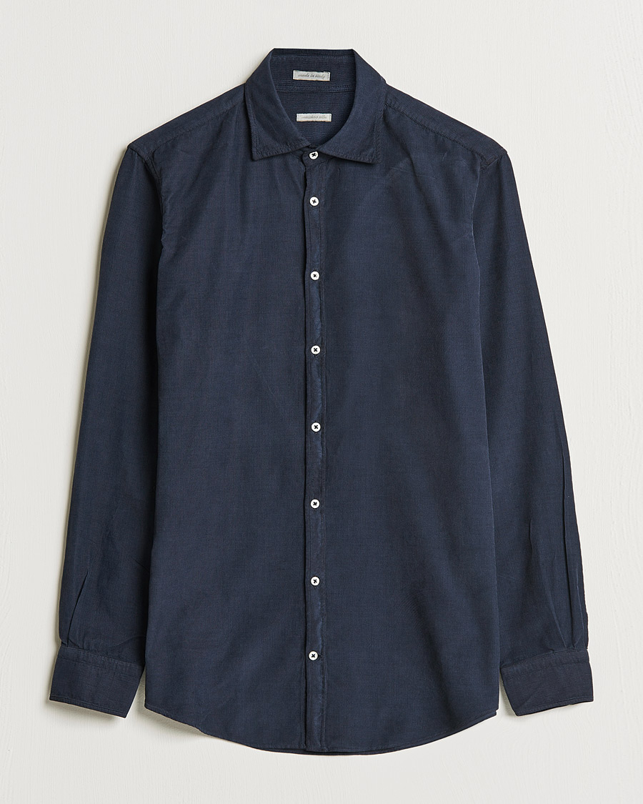 Uomini | Camicie | Massimo Alba | Genova Watercolor Shirt Navy