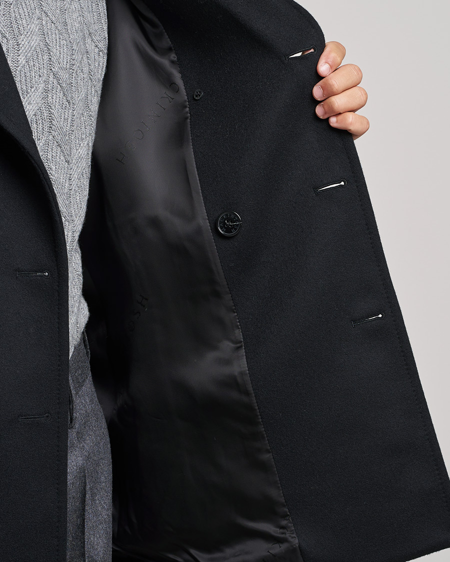 Uomini | Giacche | Mackintosh | Dalton Wool/Cashmere Peacoat Black
