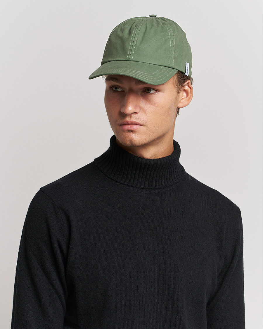 Uomini | Mackintosh Tipping Baseball Cap Winter Moss | Mackintosh | Tipping Baseball Cap Winter Moss