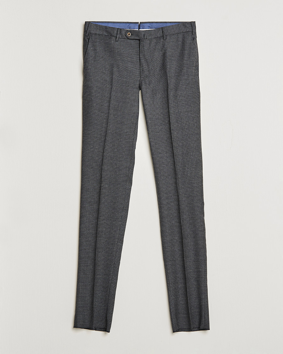 Uomini | Pantaloni | PT01 | Slim Fit Glencheck Wool Trousers Medium Grey
