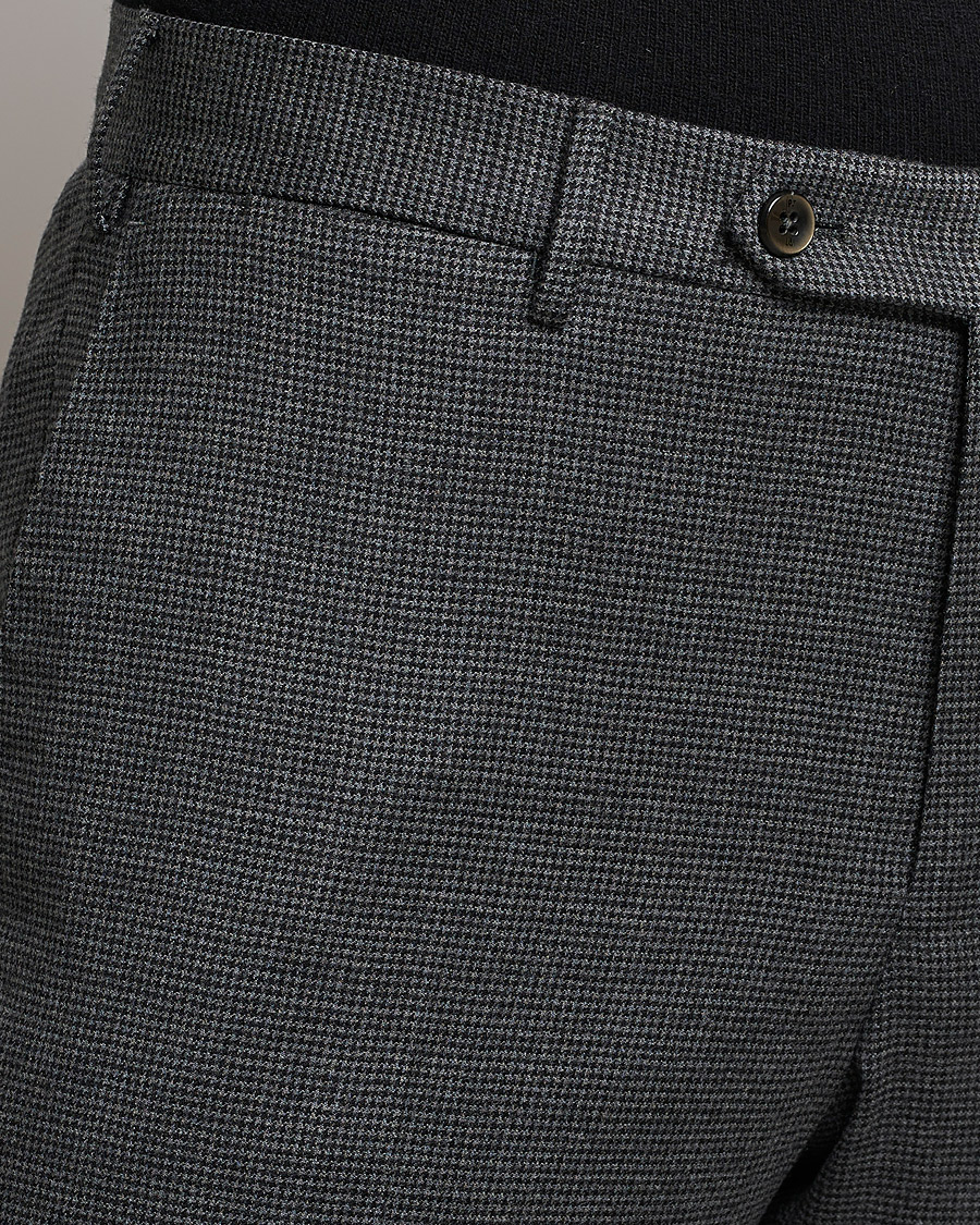 Uomini | Pantaloni | PT01 | Slim Fit Glencheck Wool Trousers Medium Grey