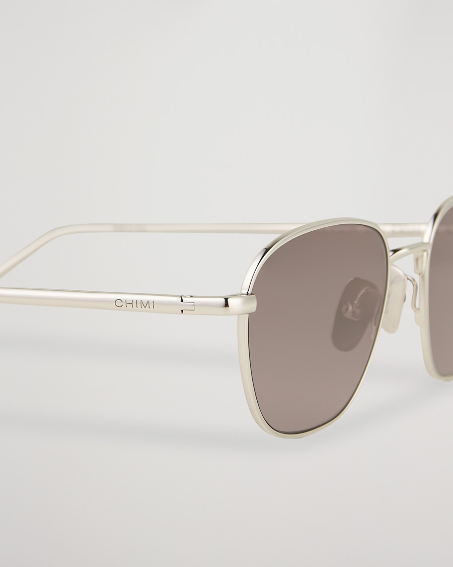 Uomini | CHIMI Polygon Sunglasses Silver/Grey | CHIMI | Polygon Sunglasses Silver/Grey