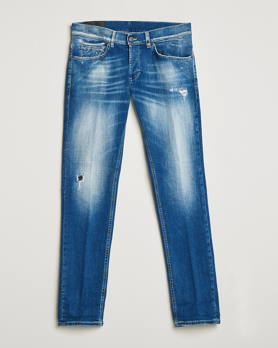 Uomini | Jeans | Dondup | George Destroyed Jeans Blue