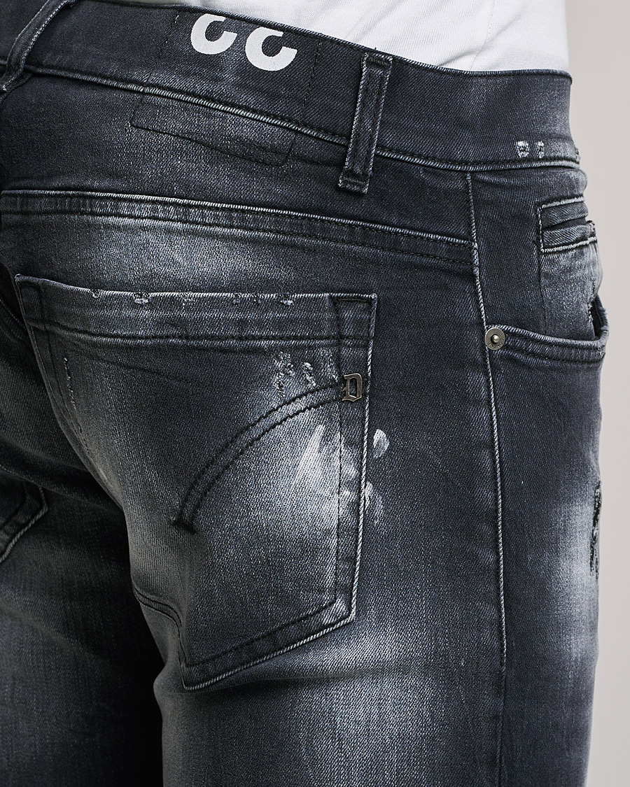 Uomini | Jeans | Dondup | George Destroyed Jeans Grey/Black