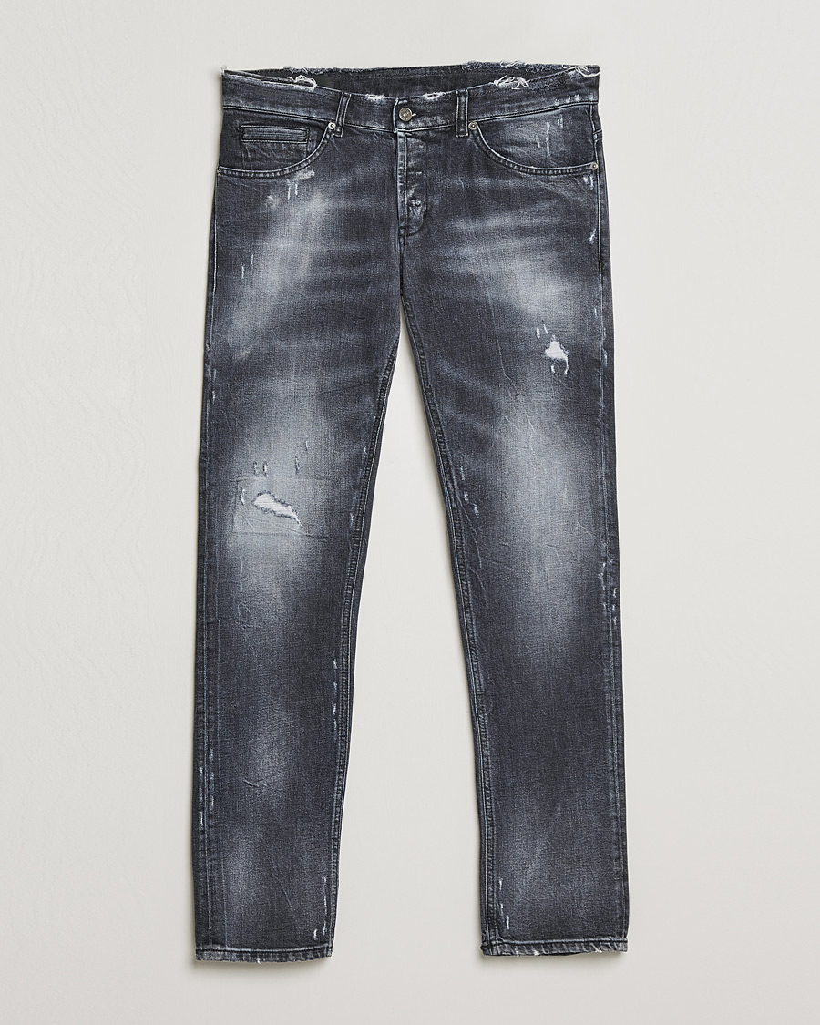 Uomini | Jeans | Dondup | George Destroyed Jeans Grey/Black