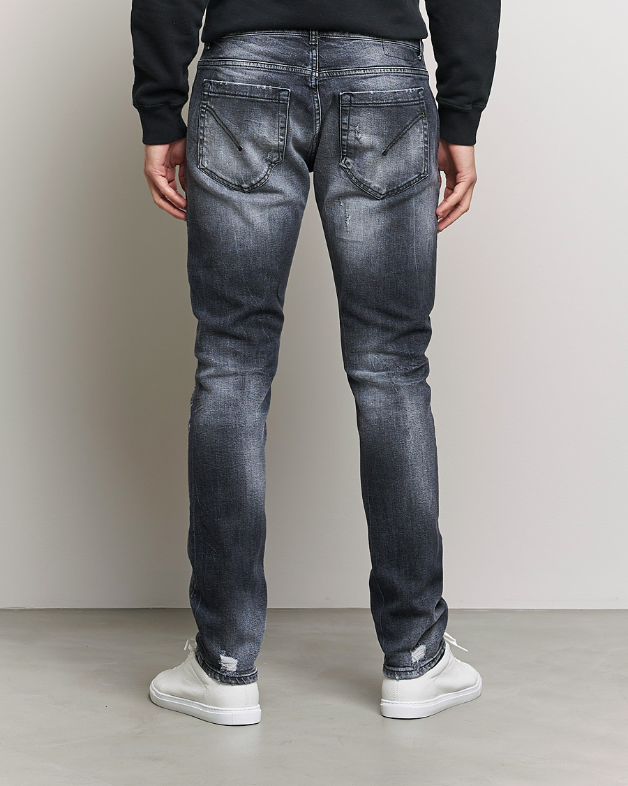 Uomini | Jeans | Dondup | George Destroyed Jeans Grey/Black