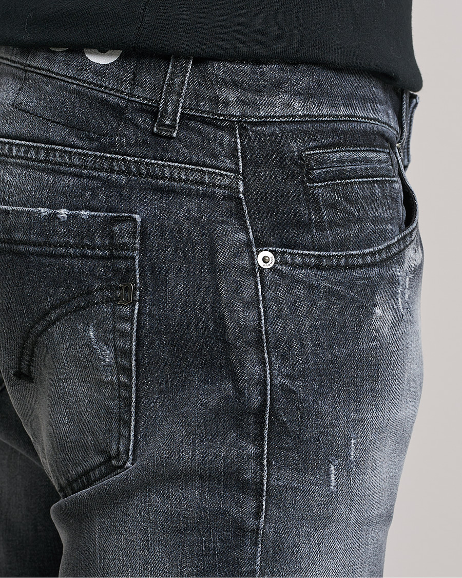 Uomini | Jeans | Dondup | George Destroyed Jeans Grey/Black