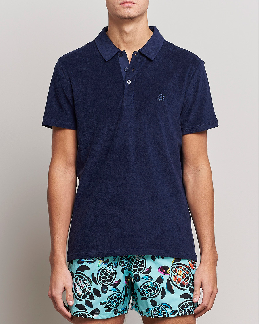 Uomini | Camicie | Vilebrequin | Phoenix Terry Shirt Bleu Marine