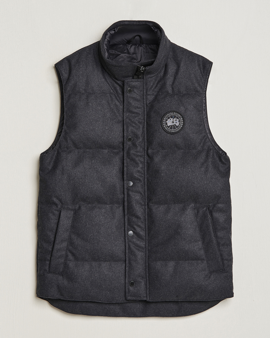 Uomini | Giacche | Canada Goose Black Label | Canada Goose Garson Wool Vest Carbon Melange