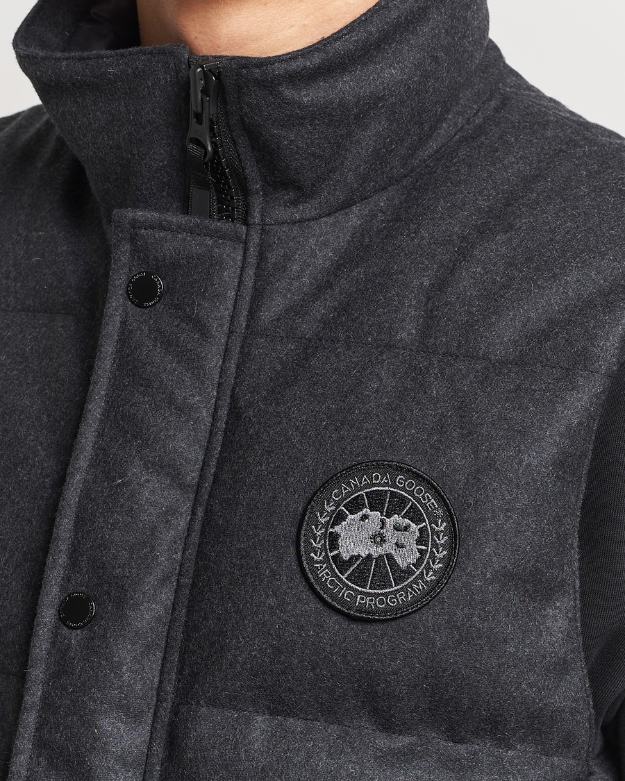 Uomini | Giacche | Canada Goose Black Label | Canada Goose Garson Wool Vest Carbon Melange