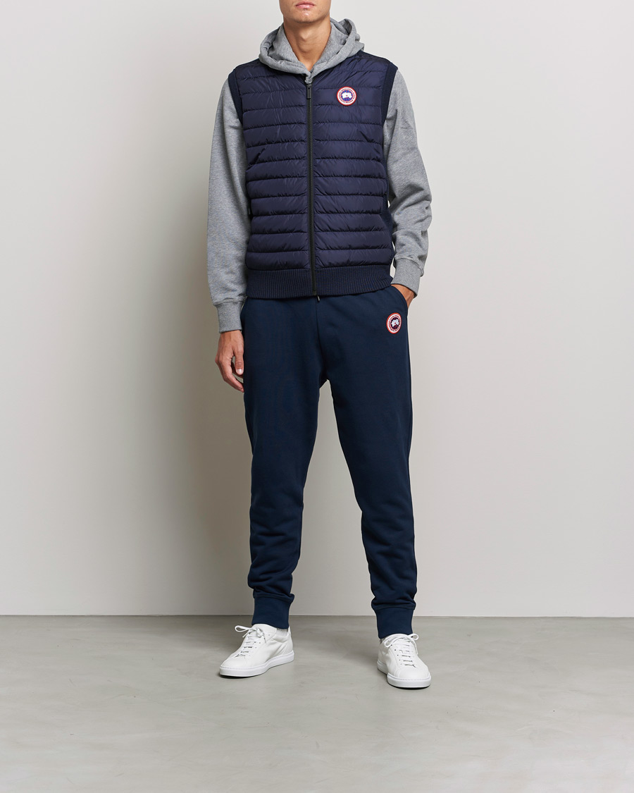 Uomini | Gilet | Canada Goose | Hybridge Knit Vest Navy