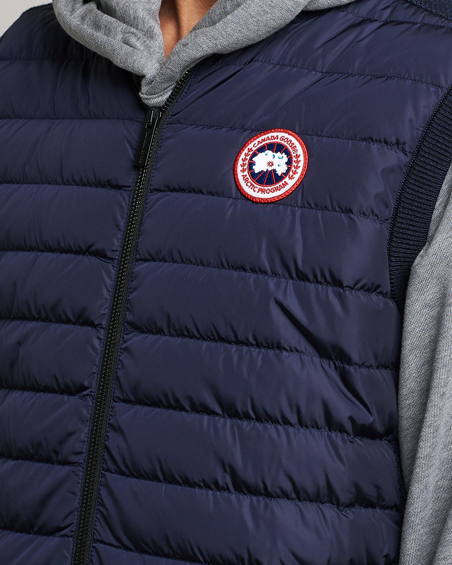 Uomini | Gilet | Canada Goose | Hybridge Knit Vest Navy