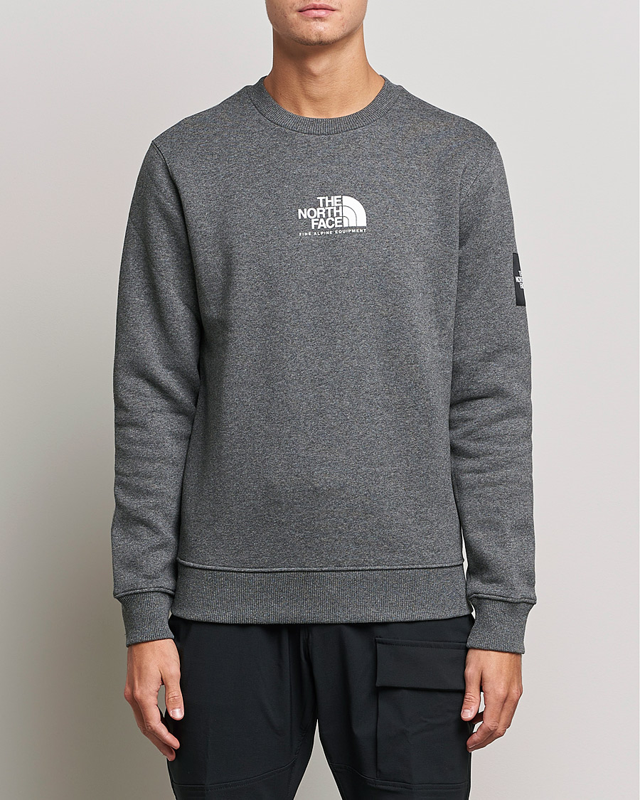 Uomini | Maglieria | The North Face | Fine Crew Neck Sweatshirt Grey Heather