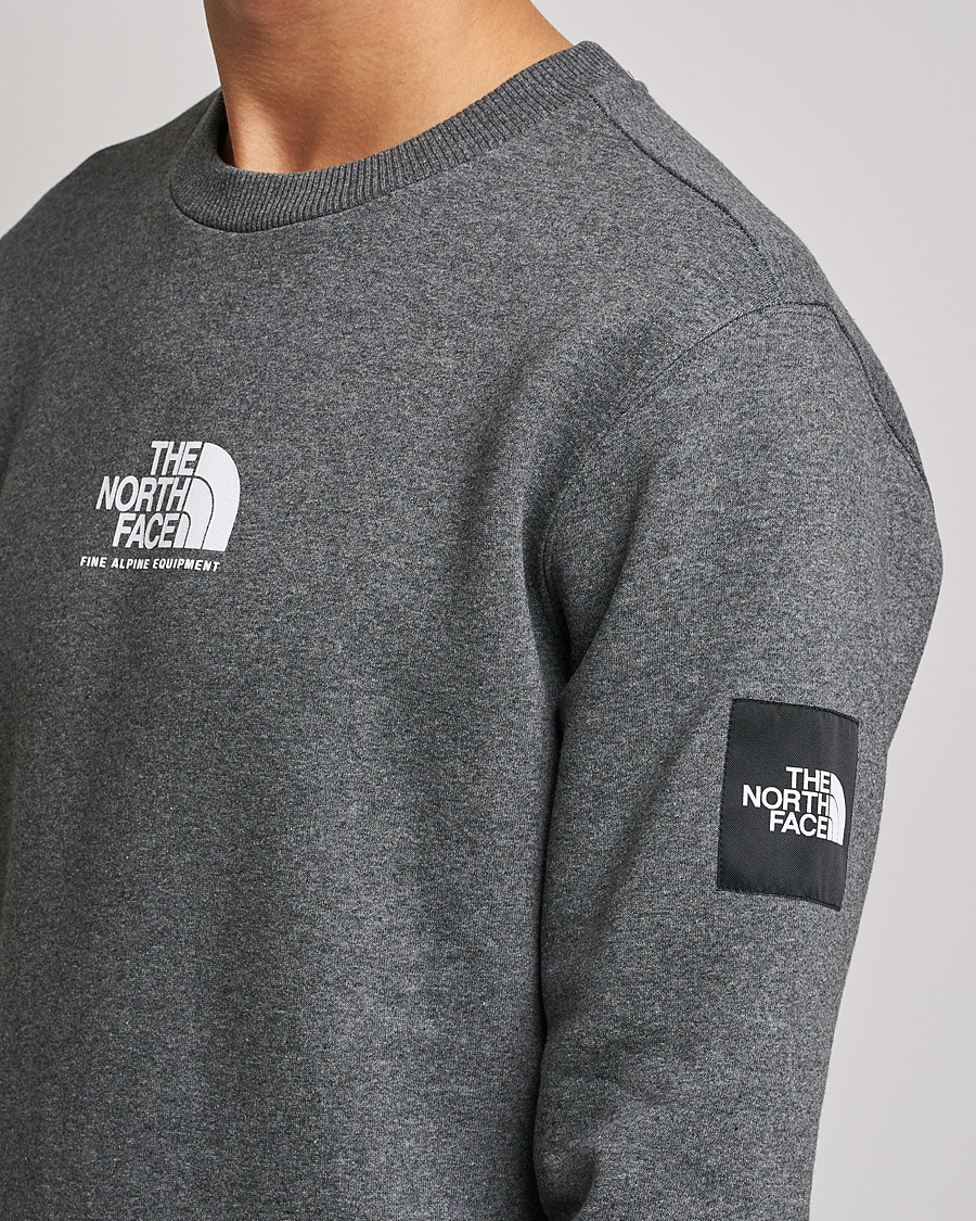 Uomini | Maglieria | The North Face | Fine Crew Neck Sweatshirt Grey Heather