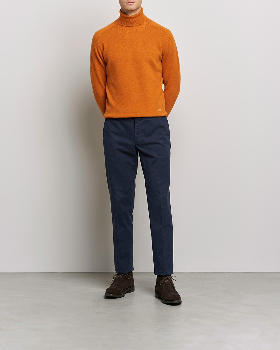 Uomini | Maglieria | Valstar | Cariaggi Cashmere Rollneck Orange