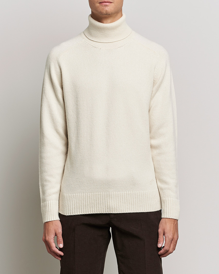 Uomini | Maglieria | Valstar | Cariaggi Cashmere Rollneck Natural
