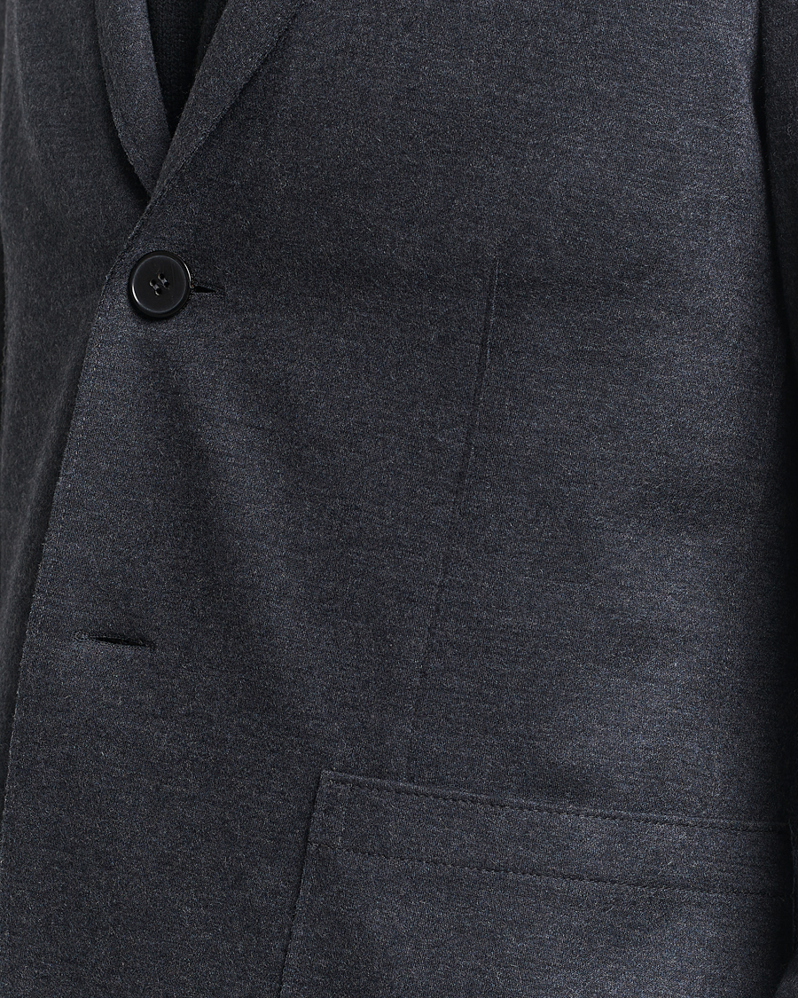 Uomini | Blazers | Harris Wharf London | Two Button Vented Superfine Merino Blazer Anthracite
