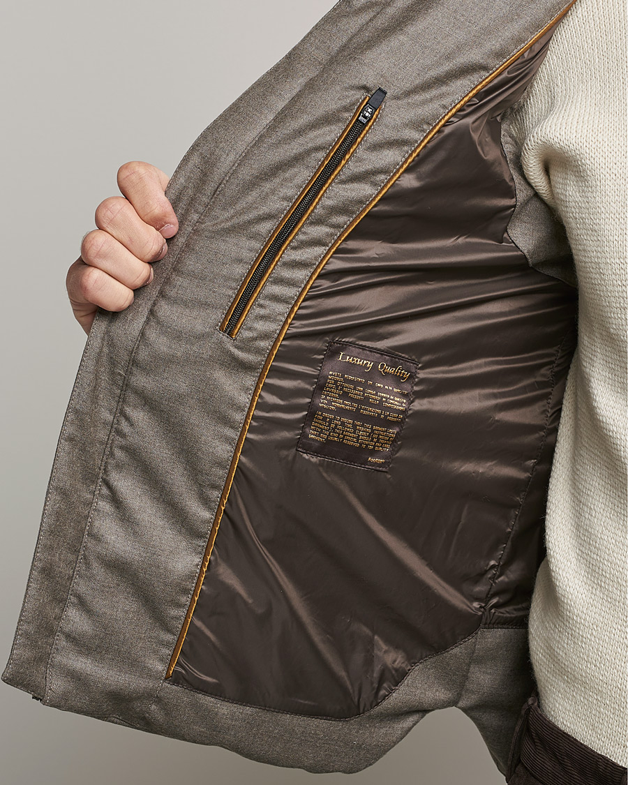 Uomini | Giacche | MooRER | Fire Wool/Cashmere Hooded Vest Beige