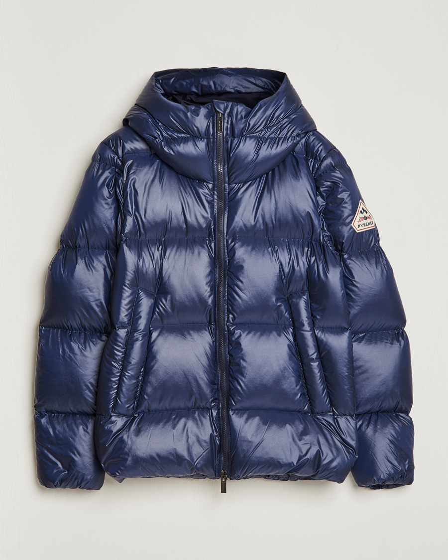 Uomini | Giacche | Pyrenex | Barry Hooded Down Jacket Amiral