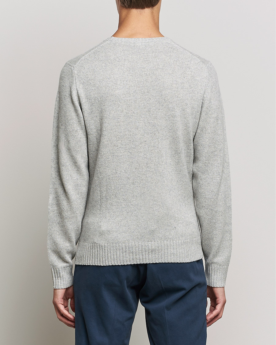 Uomini | Maglieria | Stenströms | Yak/Merino Crew Neck Grey