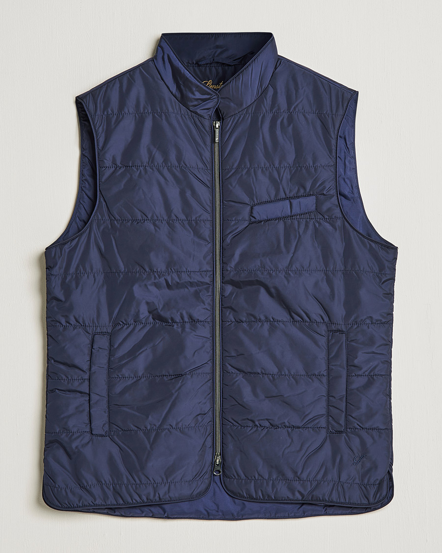 Uomini | Gilet | Stenströms | Padded Nylon Vest Navy