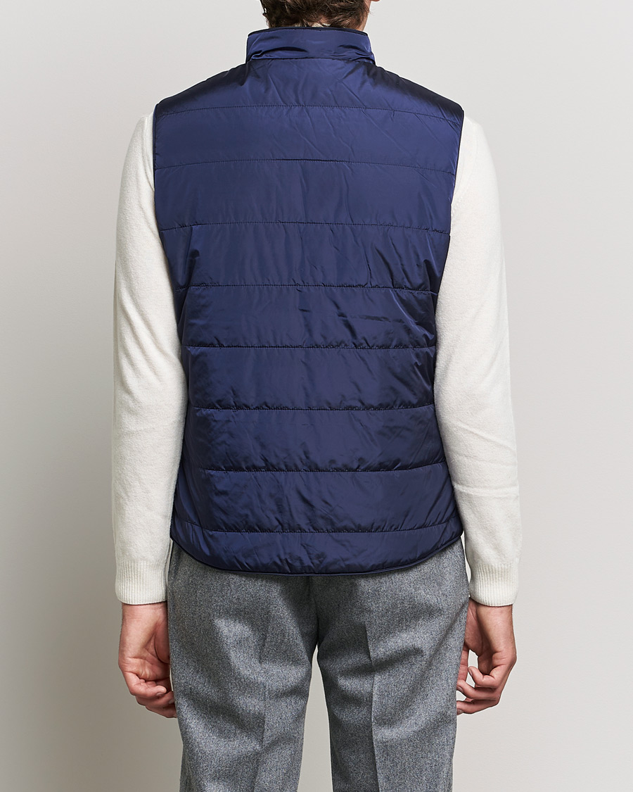 Uomini | Gilet | Stenströms | Padded Nylon Vest Navy