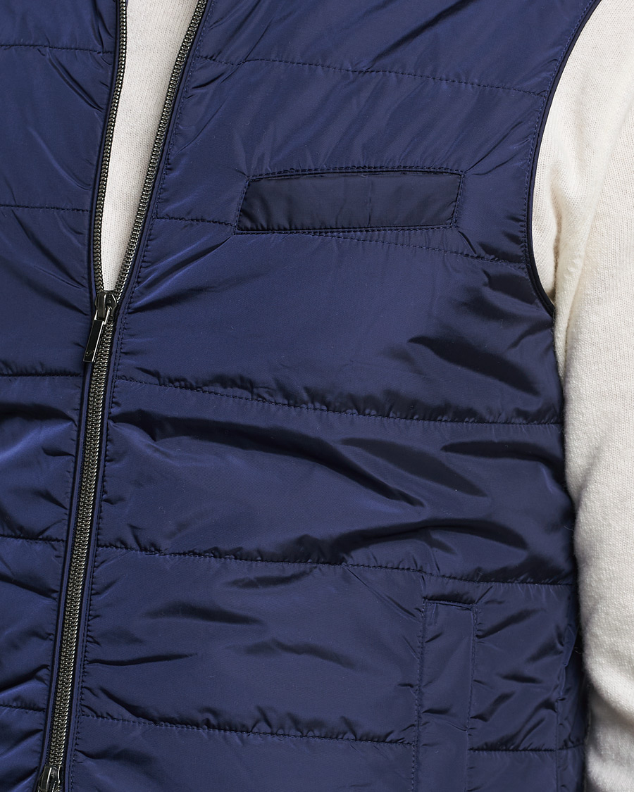 Uomini | Gilet | Stenströms | Padded Nylon Vest Navy