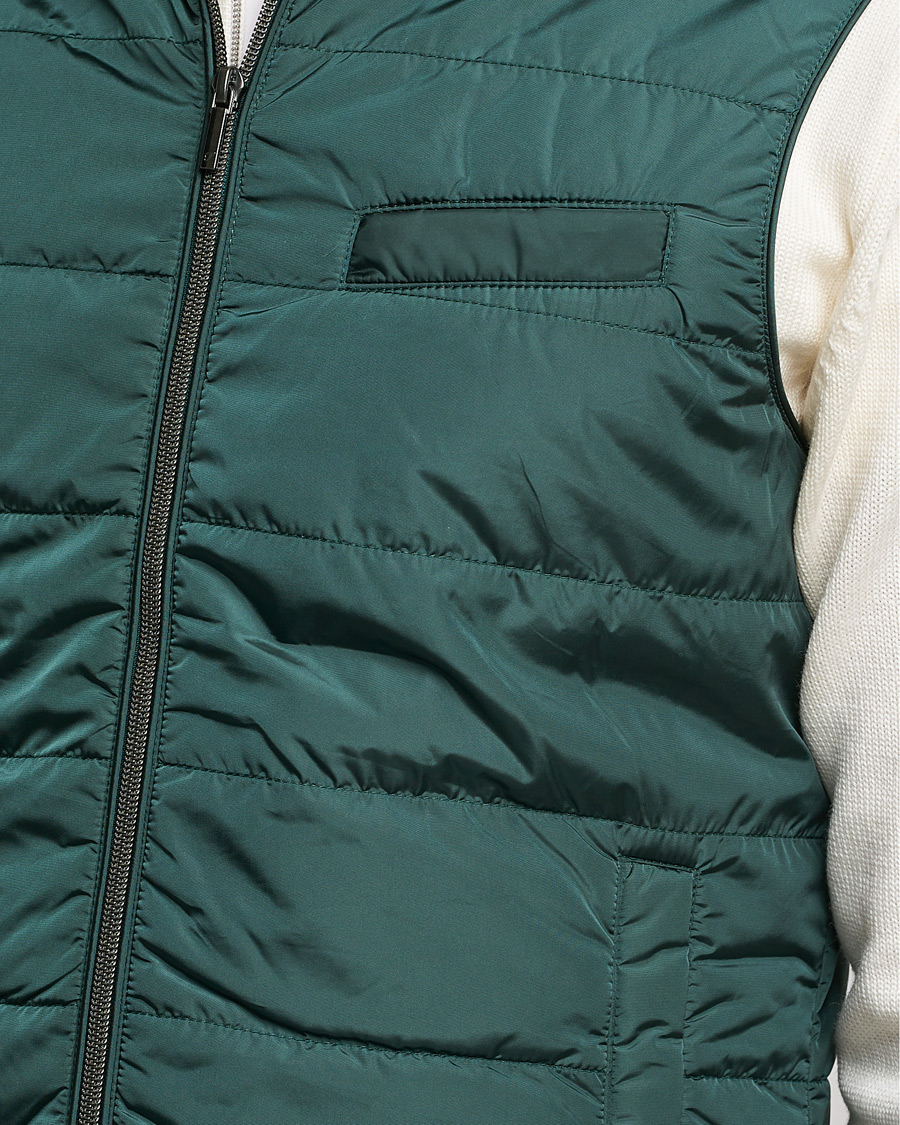 Uomini | Giacche | Stenströms | Padded Nylon Vest Green