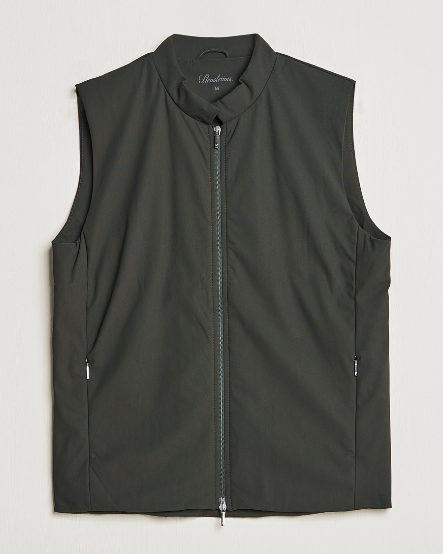 Uomini | Gilet | Stenströms | Active Jersey Sport Vest Green