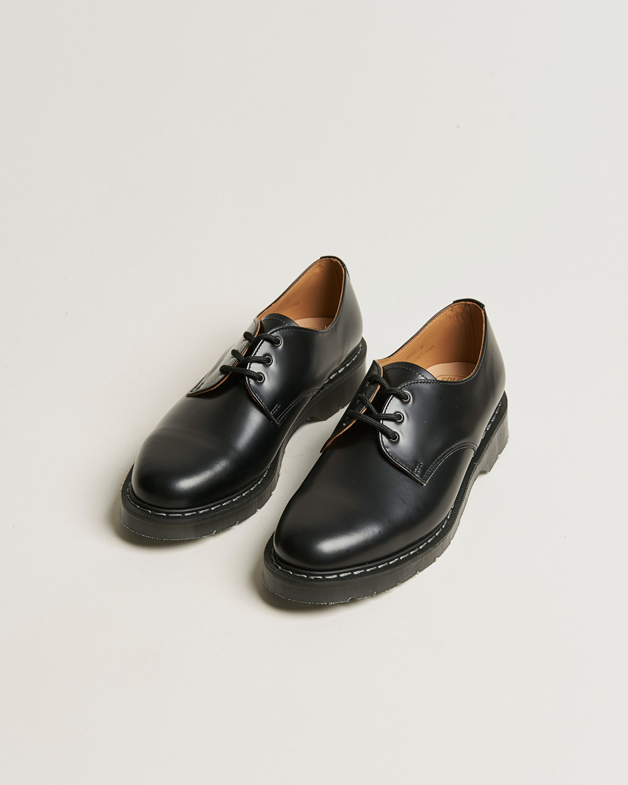 Uomini | Scarpe derby | Solovair | 3 Eye Gibson Shoe Black Shine