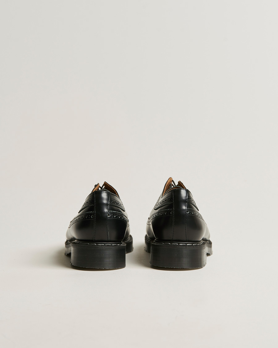 Uomini | Brogues | Solovair | American Brogue Shoe Black Shine