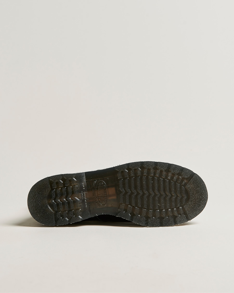 Uomini | Stivali | Solovair | 8 Eye Derby Boot Black Shine