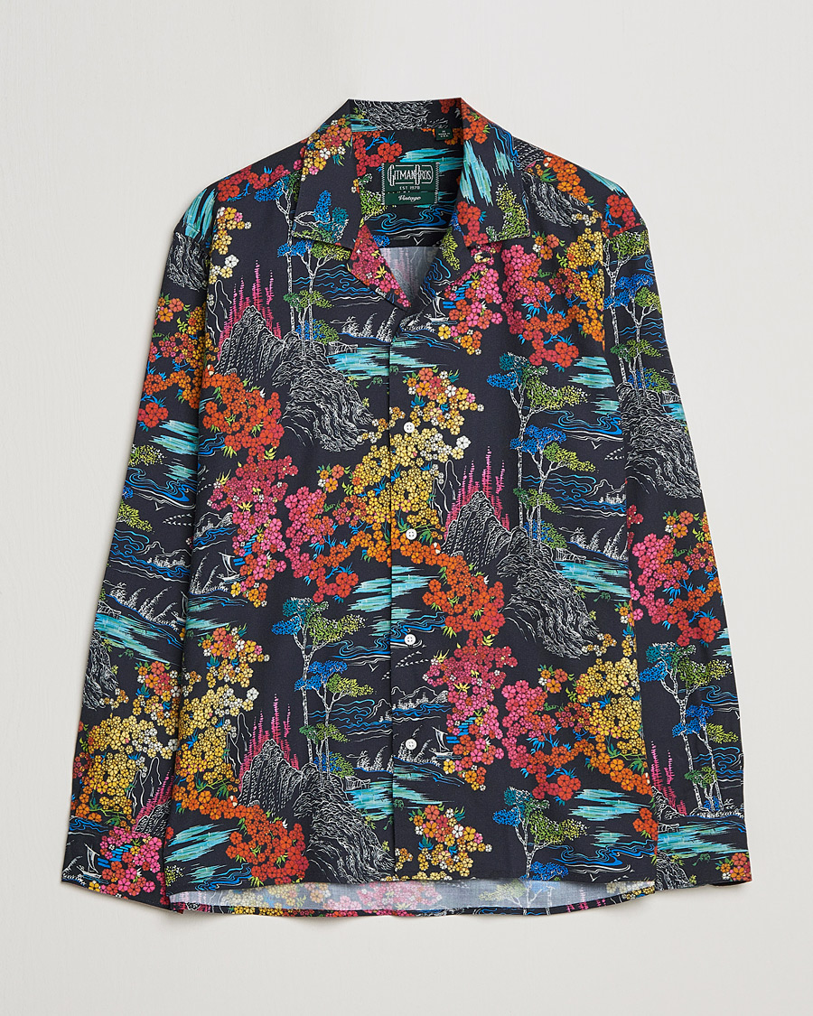 Uomini | Camicie | Gitman Vintage | Japanese Winter Garden Camp Shirt Multicolor