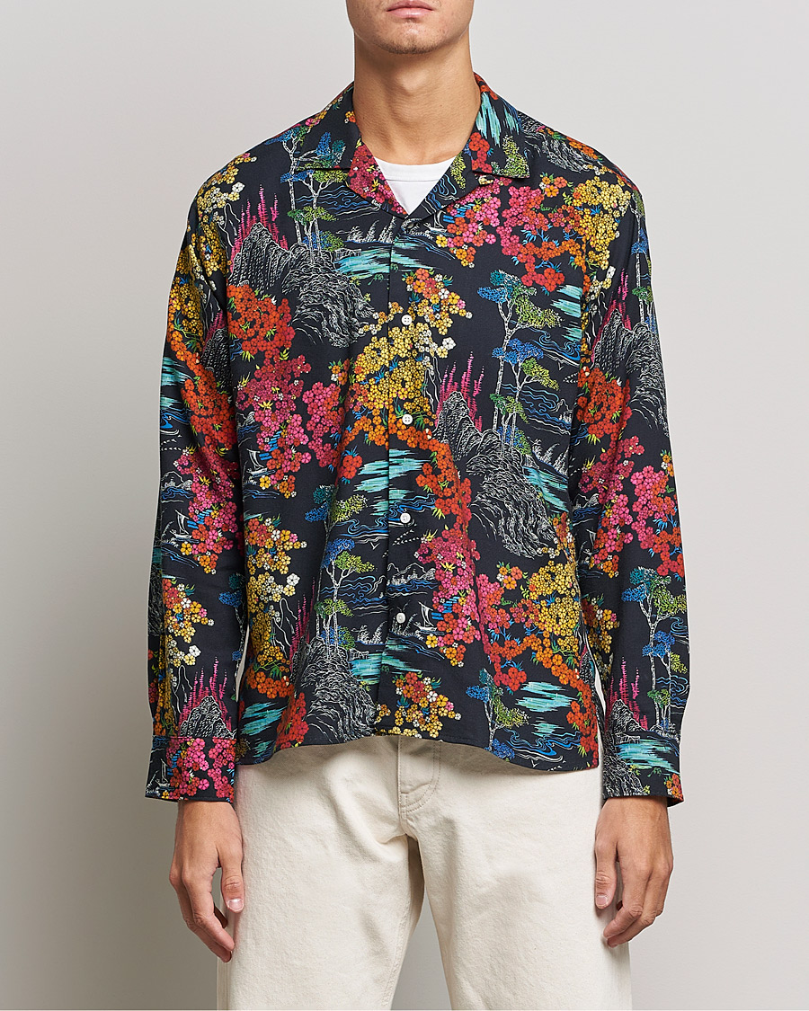 Uomini | Camicie | Gitman Vintage | Japanese Winter Garden Camp Shirt Multicolor