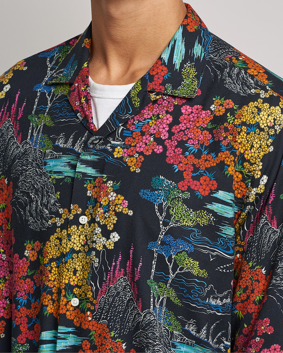 Uomini | Camicie | Gitman Vintage | Japanese Winter Garden Camp Shirt Multicolor