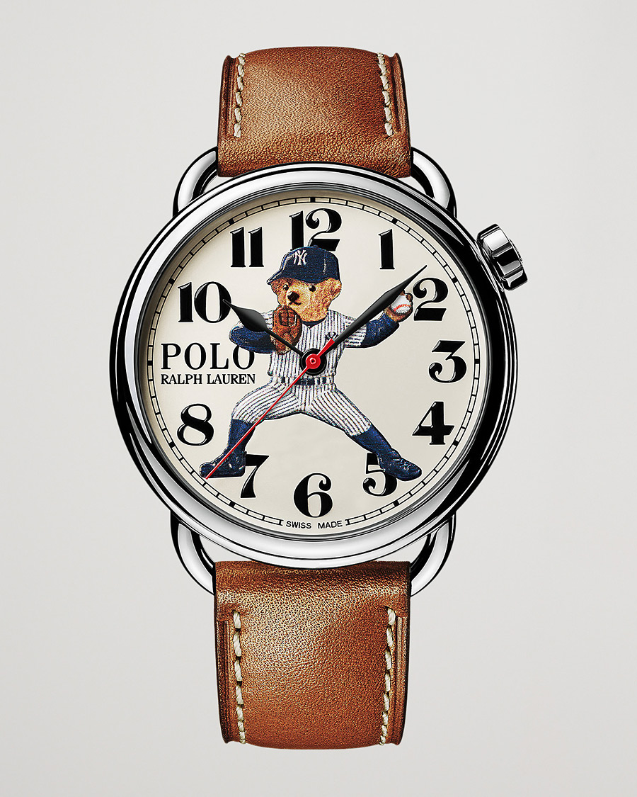 Uomini | Polo Ralph Lauren 42mm Automatic Yankee Bear White Dial | Polo Ralph Lauren | 42mm Automatic Yankee Bear White Dial