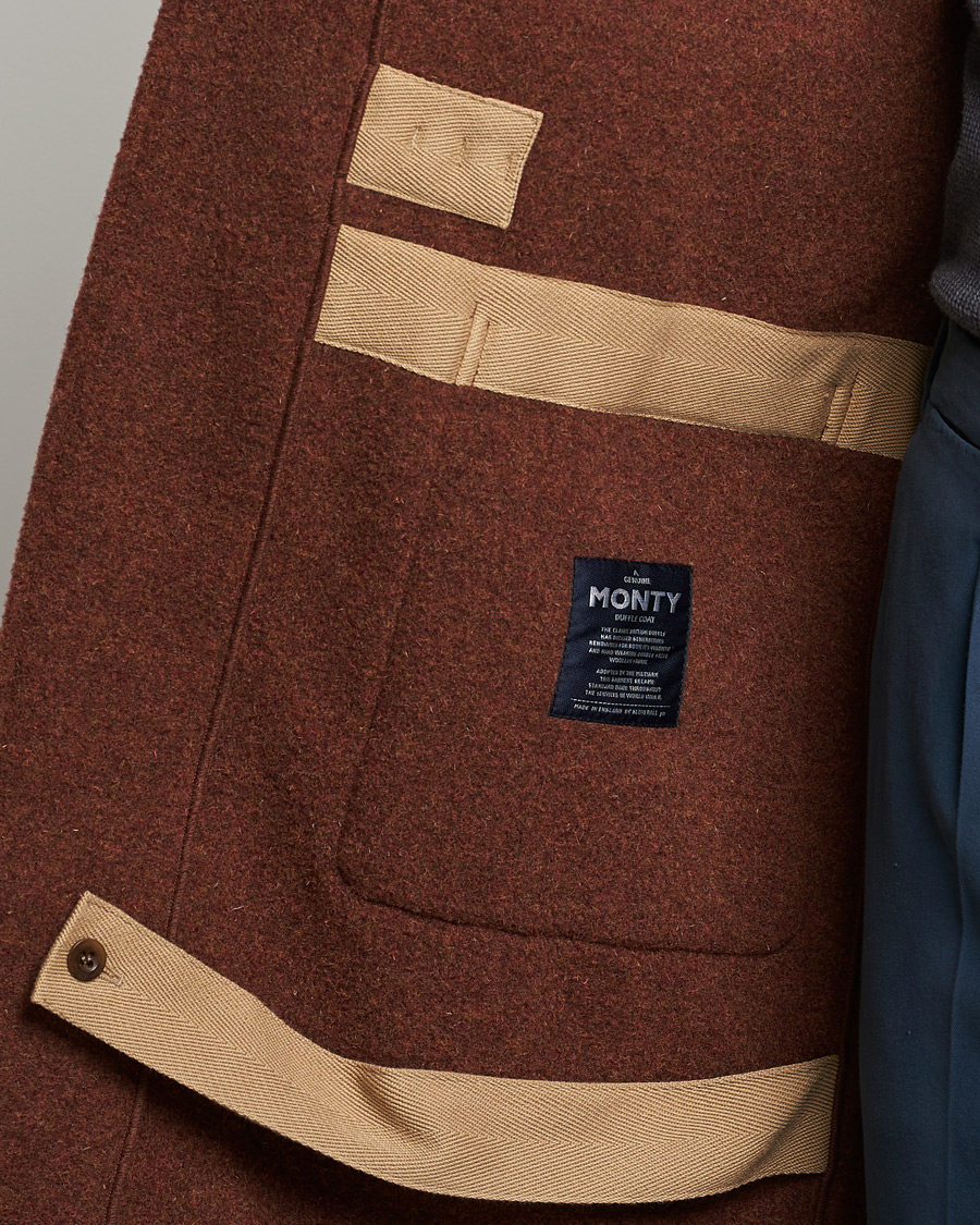 Uomini | Giacche | Gloverall | 575 Monty Original Duffle Coat Rust