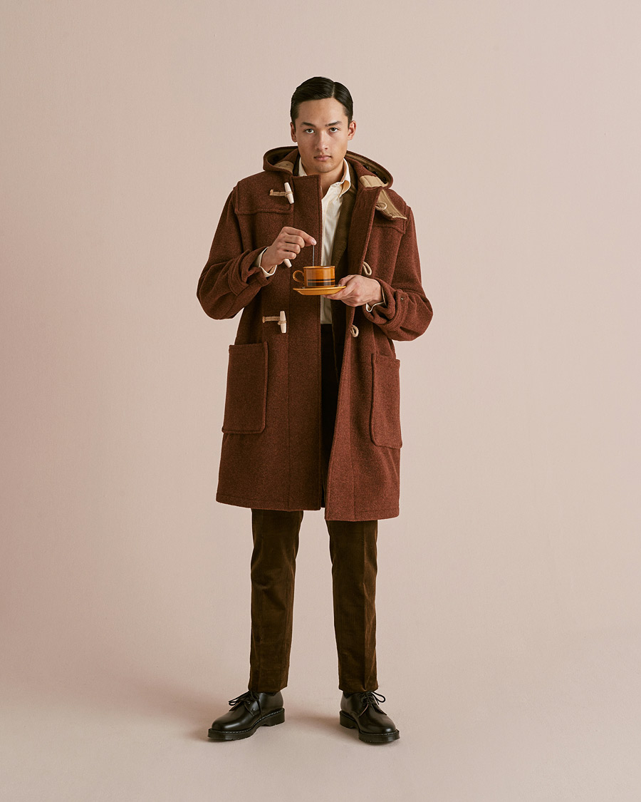 Uomini | Giacche | Gloverall | 575 Monty Original Duffle Coat Rust