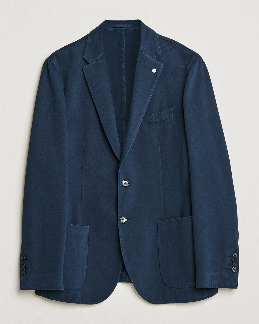 Uomini | Blazers | L.B.M. 1911 | Jack Cotton/Cashmere Blazer Navy