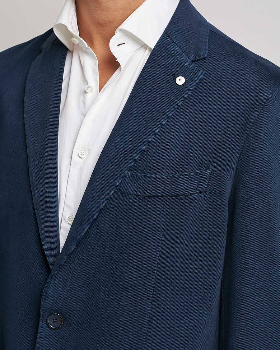 Uomini | Blazers | L.B.M. 1911 | Jack Cotton/Cashmere Blazer Navy