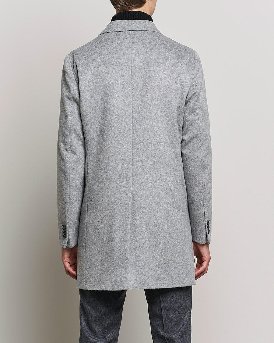 Uomini | Giacche | Oscar Jacobson | Storvik Wool/Cashmere Coat Light Grey