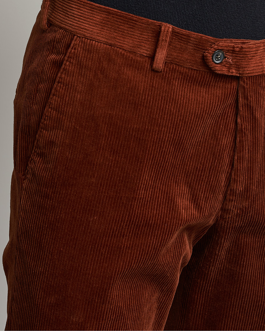 Uomini | Pantaloni | Oscar Jacobson | Denz Corduroy Trousers Orange